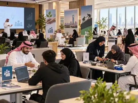 بيئة عمل في مكتب مفتوح