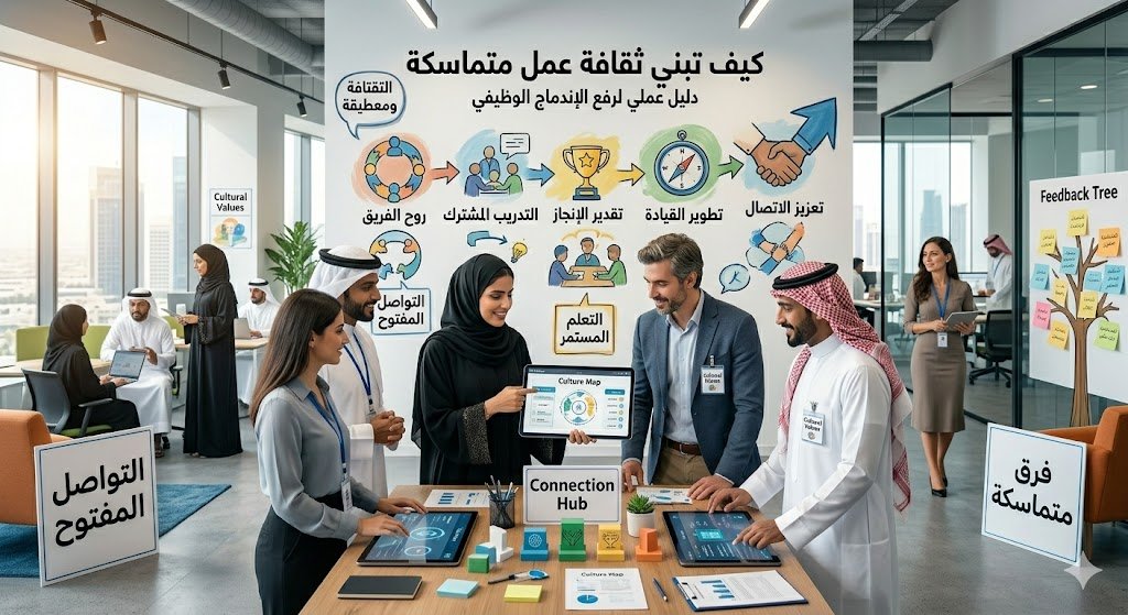 كيف تبني ثقافة عمل متماسكة: دليل عملي لرفع الإندماج الوظيفي